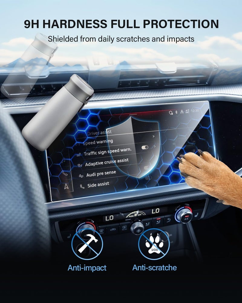 WEIPIN For Glossy Tempered Glass 2019 2020 2021 2022 2023 2024 2025 Audi Q3 8.8 Inch Touchscreen Screen Protector - Q3 (Premium/Premium S line/Premium Plus/Premium Plus S line) Accessories - Image 5